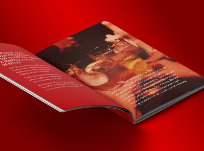 The Temple Bar Cultural Guide to Dublin booklet showcasing curated experiences and QR-linked partner recommendations.
