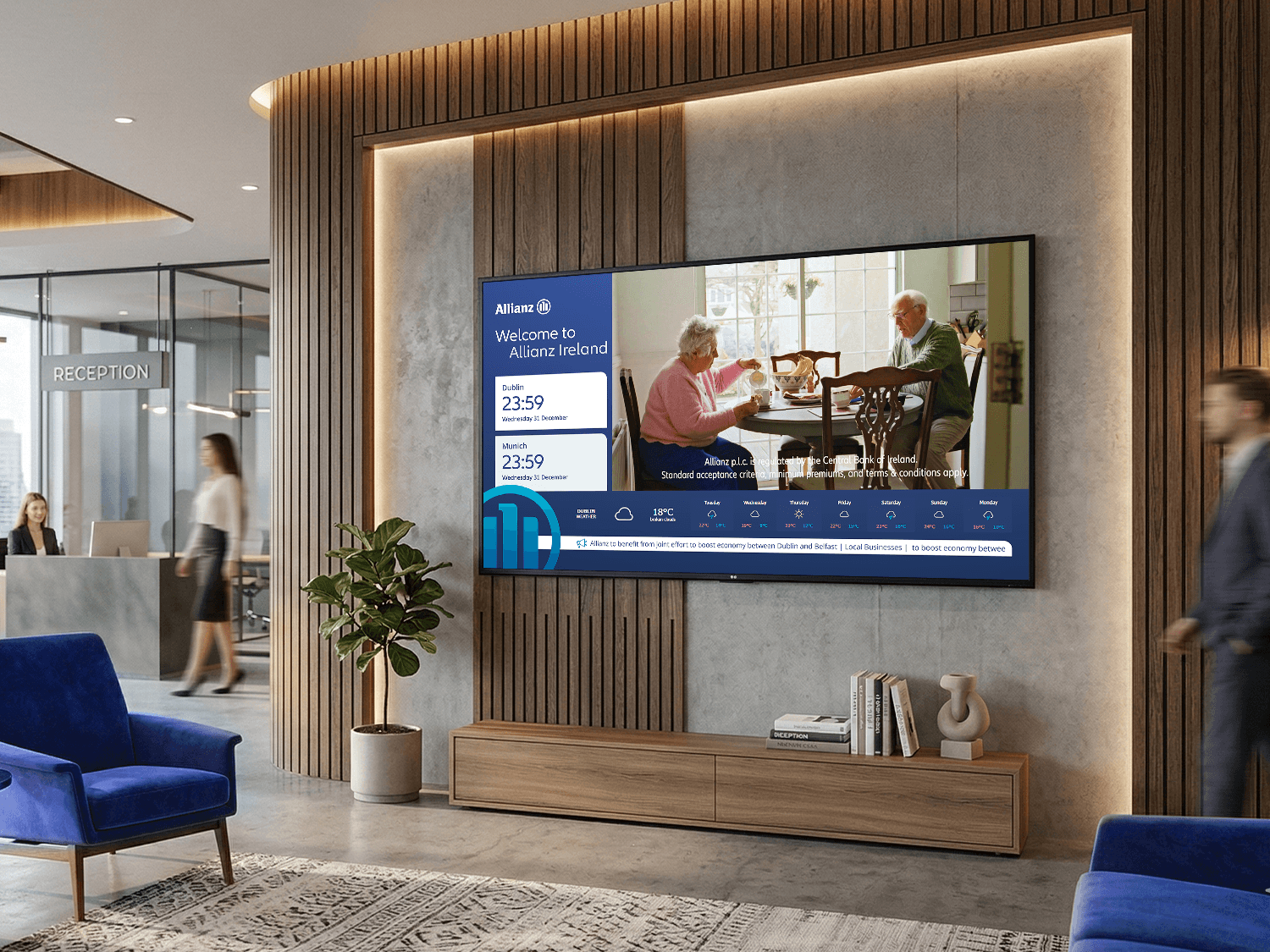Modern Office reception space