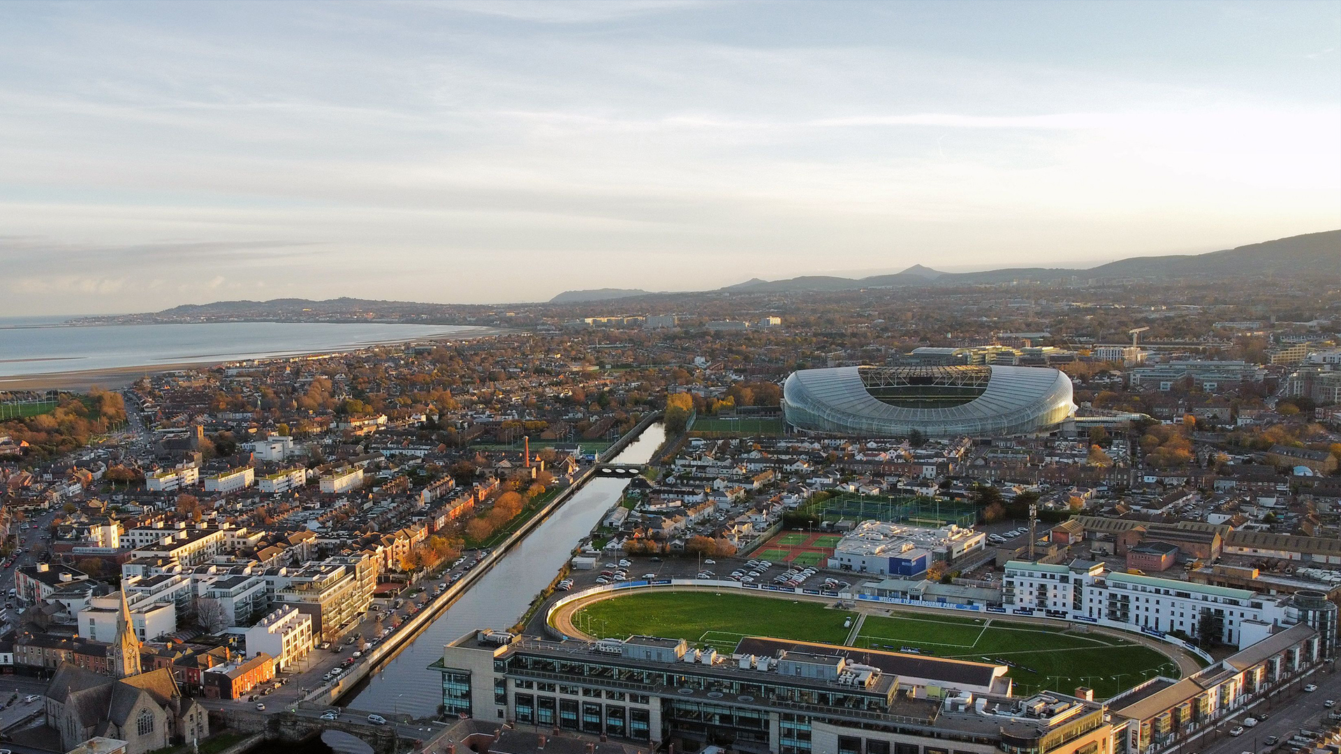 Aviva Stadium, Dublin from the air